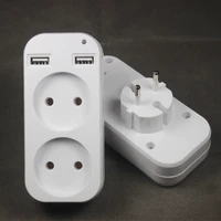 wall outlet usb plug adapter double socket for phone charge free shipping double usb port 5v 2a usb indicator light