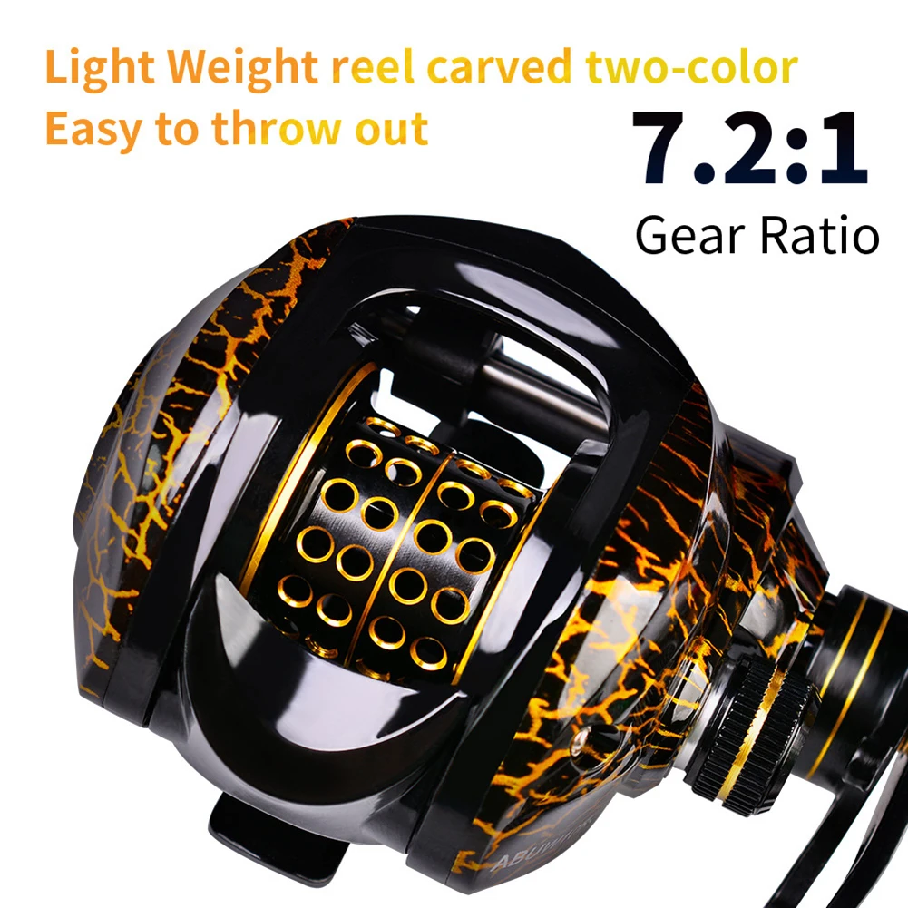 

TTNIGHT катушка для заброса приманки 7,2: 1 высокоскоростная Рыболовная катушка из нержавеющей стали с максимальным усилием фрикциона для ловли ...