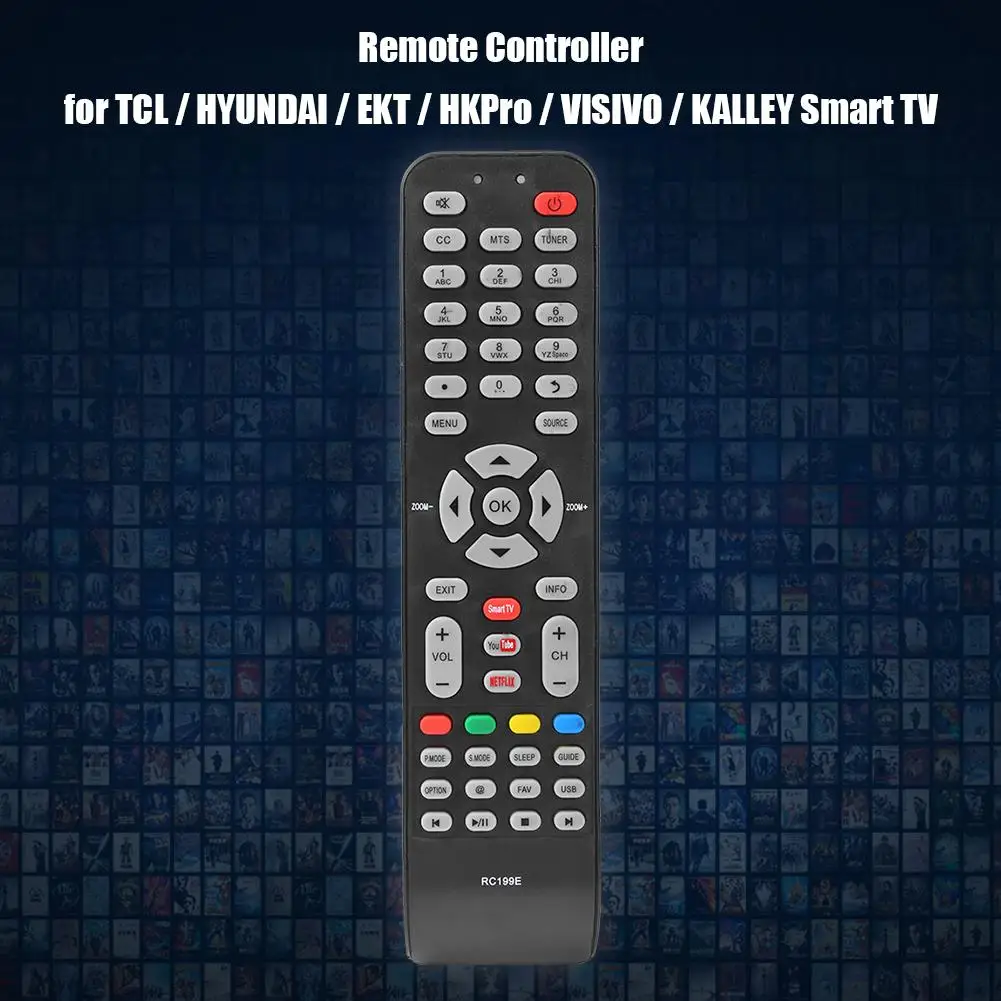 Пульт дистанционного управления для смарт-ТВ TCL/HYUNDAI/17/HKPro/VISIVO/KALLEY Smart TV 06-519W49-C005X