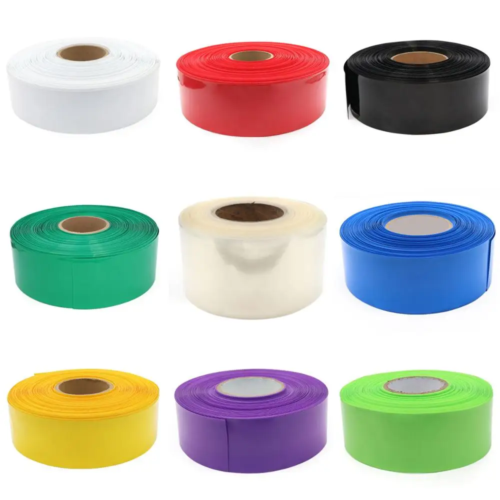 

1Meter PVC Heat Shrink Tubing 95mm-130mmWrap RC Battery LiPO NiMH NiCd Colour Select