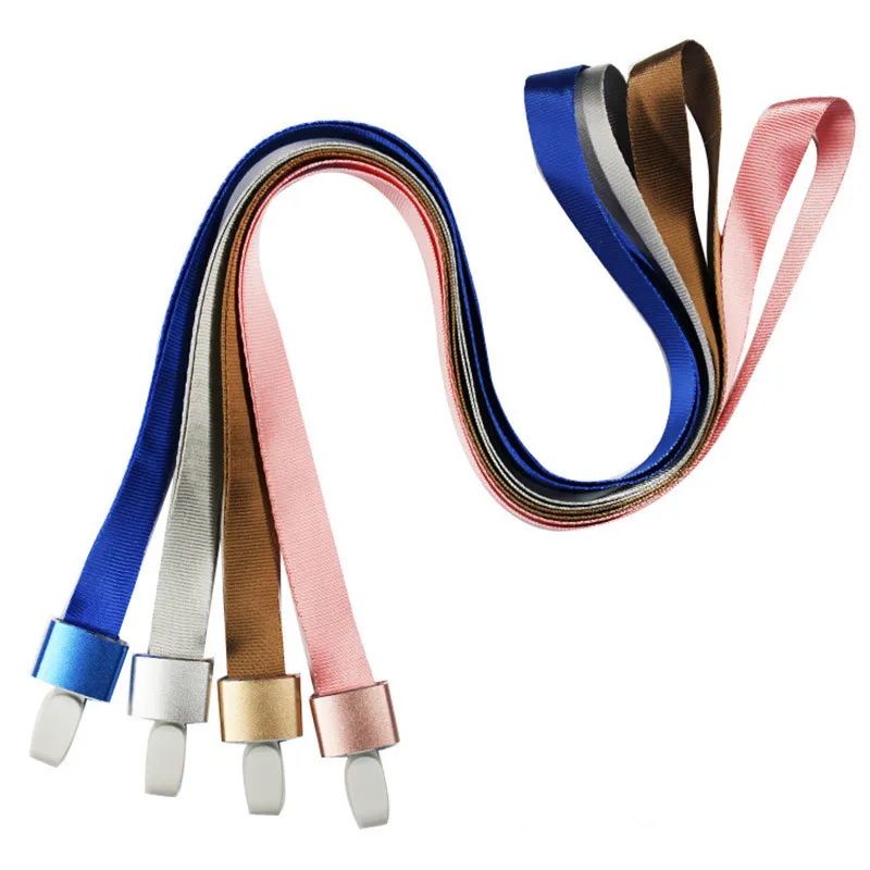 

New 1PC Aluminum Alloy Work Name Card Holders Business Work Card ID Badge Lanyard HolderMetal ID Business Case