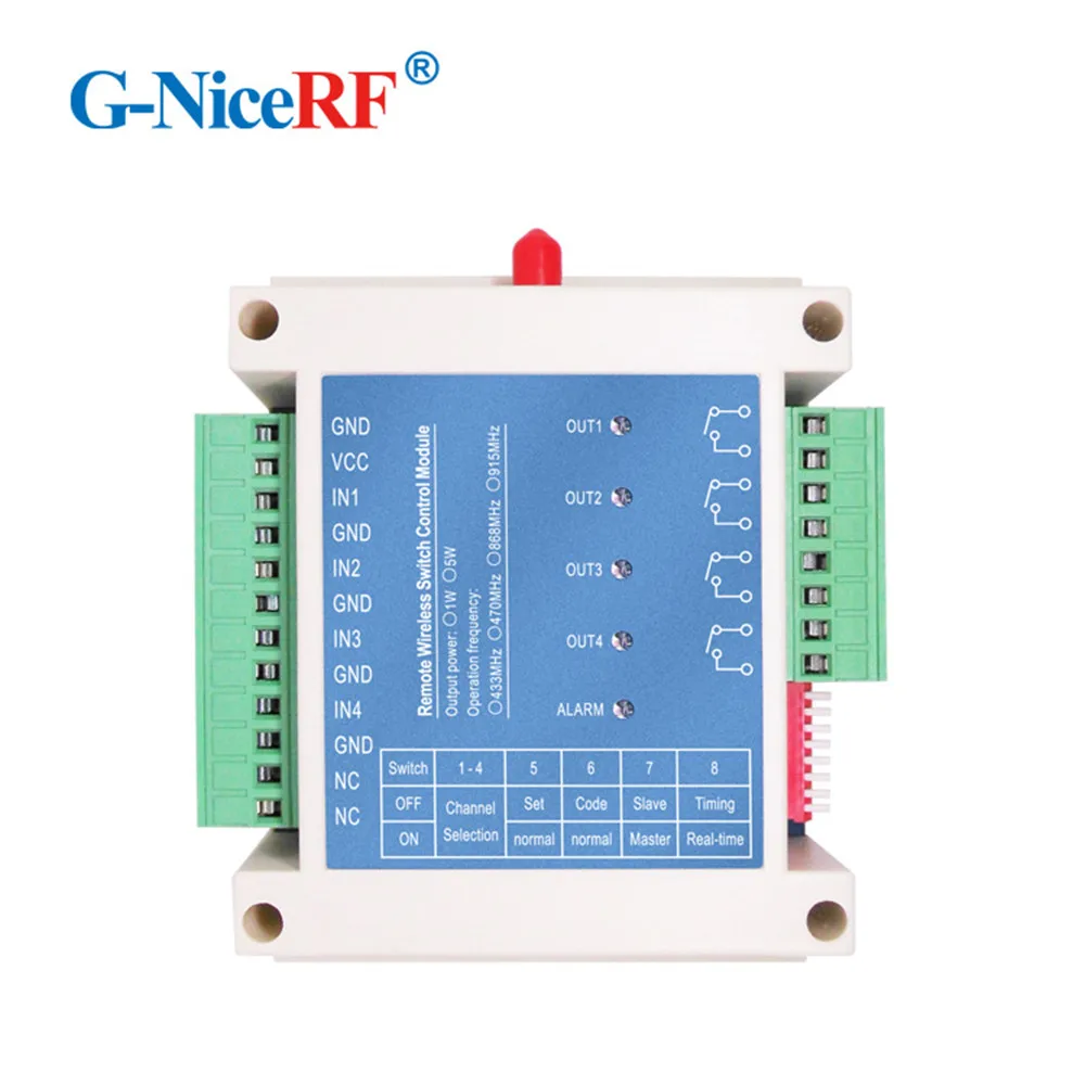 1Piece SK109 1.5W 4KM 433MHz Four Channel Wireless Switch Controller Remote Control Switch Module
