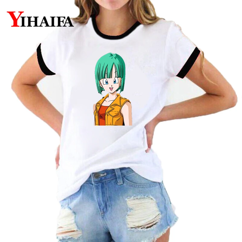 Женские футболки с графическим принтом для девочек Bulma Gym Летние повседневные