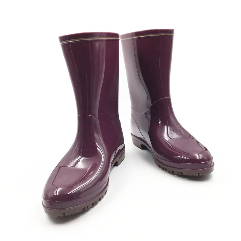 Сапоги Aleafalling женские резиновые изысканные однотонные водонепроницаемые до