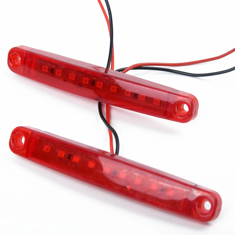

Bulbs Side lights Waterproof DC 24V 9 LED Turn signals Lamps Replacement 20pcs Accessories