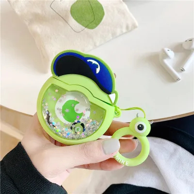 MH053 Горячая История игрушек Airpods брелок 3D Динозавр Дейзи Hudi чехол для наушников для Apple Airpods 1 2 Защитная силиконовая крышка брелок - Цвет: MH053