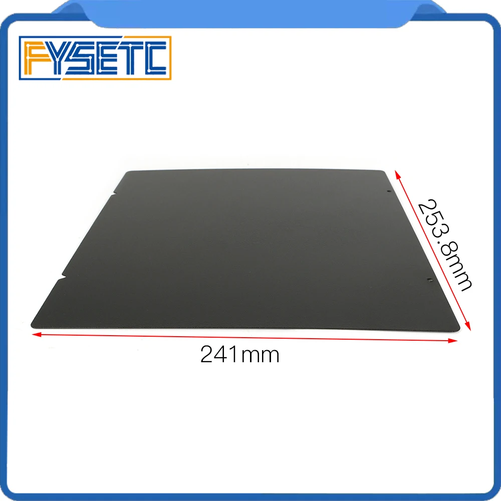 Черная двухсторонняя текстурированная пластина PEI с порошковым покрытием 310x310 мм