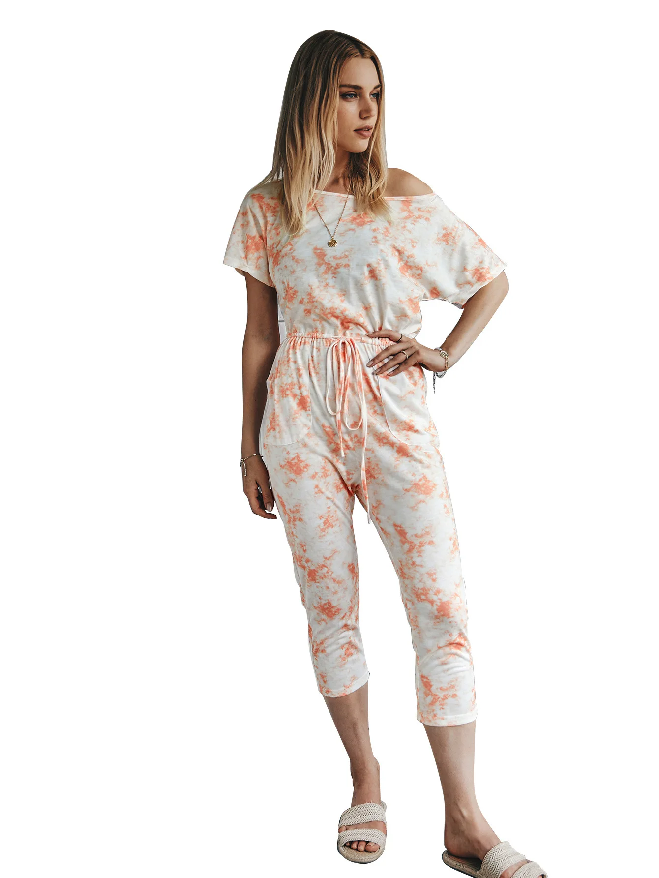 

Women's Overall 2020 Summer Women's Knitted Wear Casual Pants Temperament Commuter Fashion Jumpsuit Women