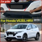 Для HONDA HR-V HRV VEZEL 2019 комплект корпуса Высококачественная решетка решетки из нержавеющей стали Передняя Нижняя решетка ремонт гоночный гриль