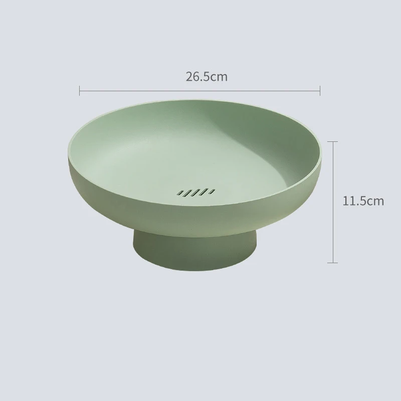 

Home Organizer Plate For Vegetable Cookies Nordic Fruit Storage Rack Removable Snack Tray Drainer Basket Round Candy Plate Tool