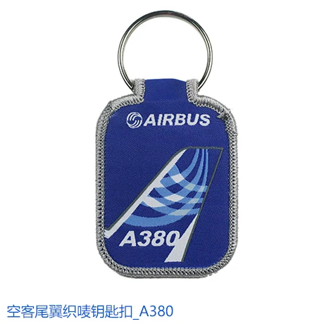 A380 Логотип Airbus Синий воздушный хвост брелок A320 A330 A340 A350 A380 багажная сумка бирка подарок для авиационного летного экипаж, пилот - Цвет: A380