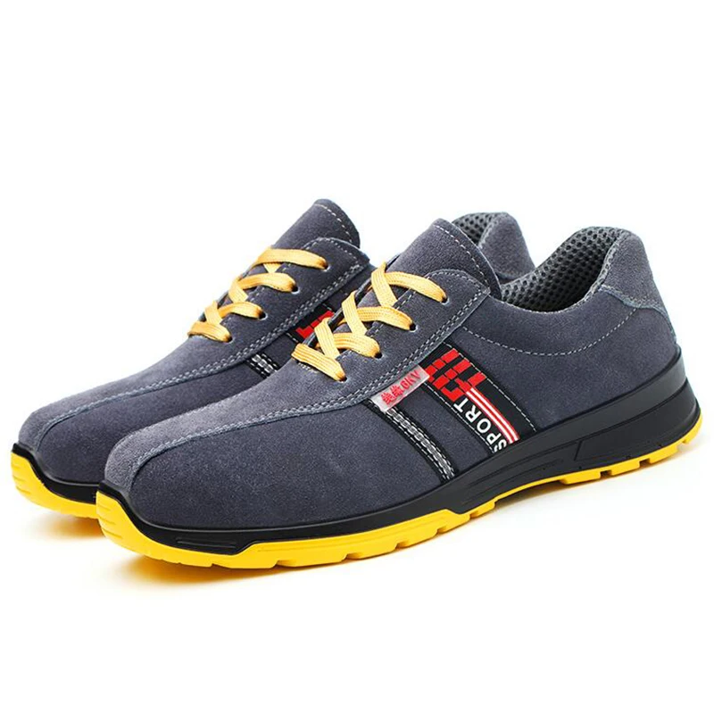 Мужские повседневные дышащие ботинки электрика размера плюс легкие защитные для