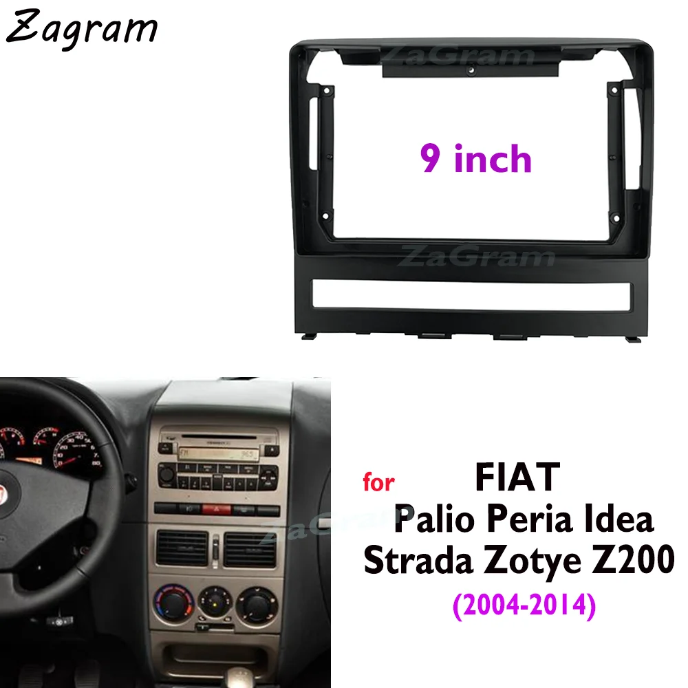 9-дюймовая Автомобильная панель для FIAT Palio Idea Strada Zotye Z200 2004-2012 видеопанель плеер