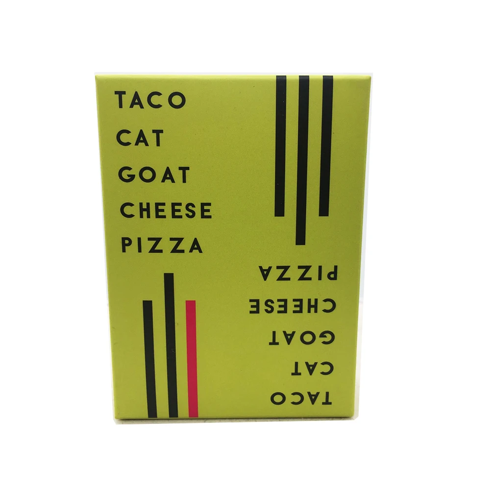 

Taco Cat Goat Cheese Pizza Cards Games Family Party Entertainment Game 4-Player Board Game
