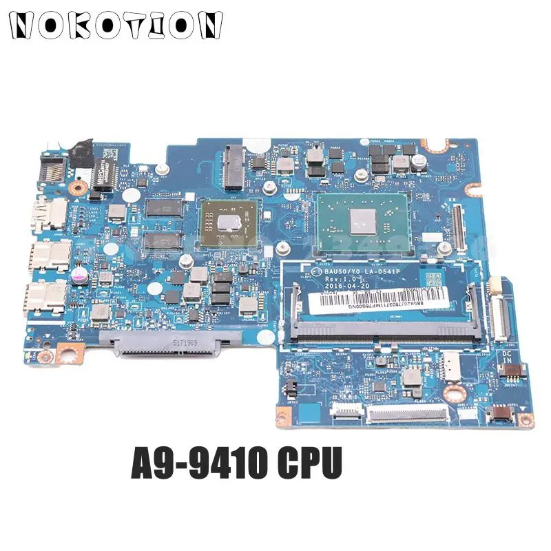 NOKOTION 5B20J76037 BAUS0 Y0 LA-D541P для lenovo Yoga 510-14AST 500-14ACZ материнская плата ноутбука A9-9410