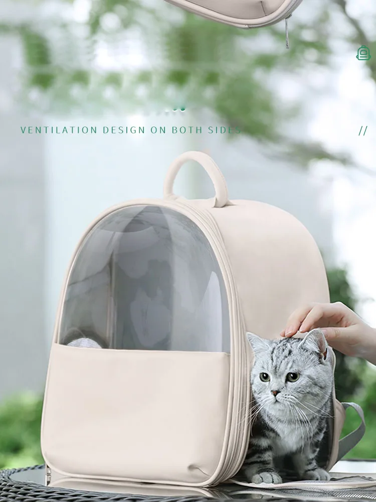 Cat Bags Outdoor Breathable Diaphanous Pet Dog Bag Pets Knapsack Travel Space Cageknapsack Transport Carrying For Cats Handbag | Дом и сад