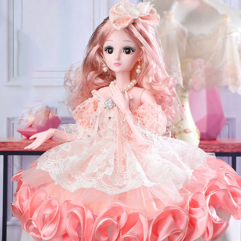 

60cm Girl Doll With Joint Simul Fashion Diy Smart Doll Princess Large Doll Set Girl Birthday Toy Doll Kids Gift For Children