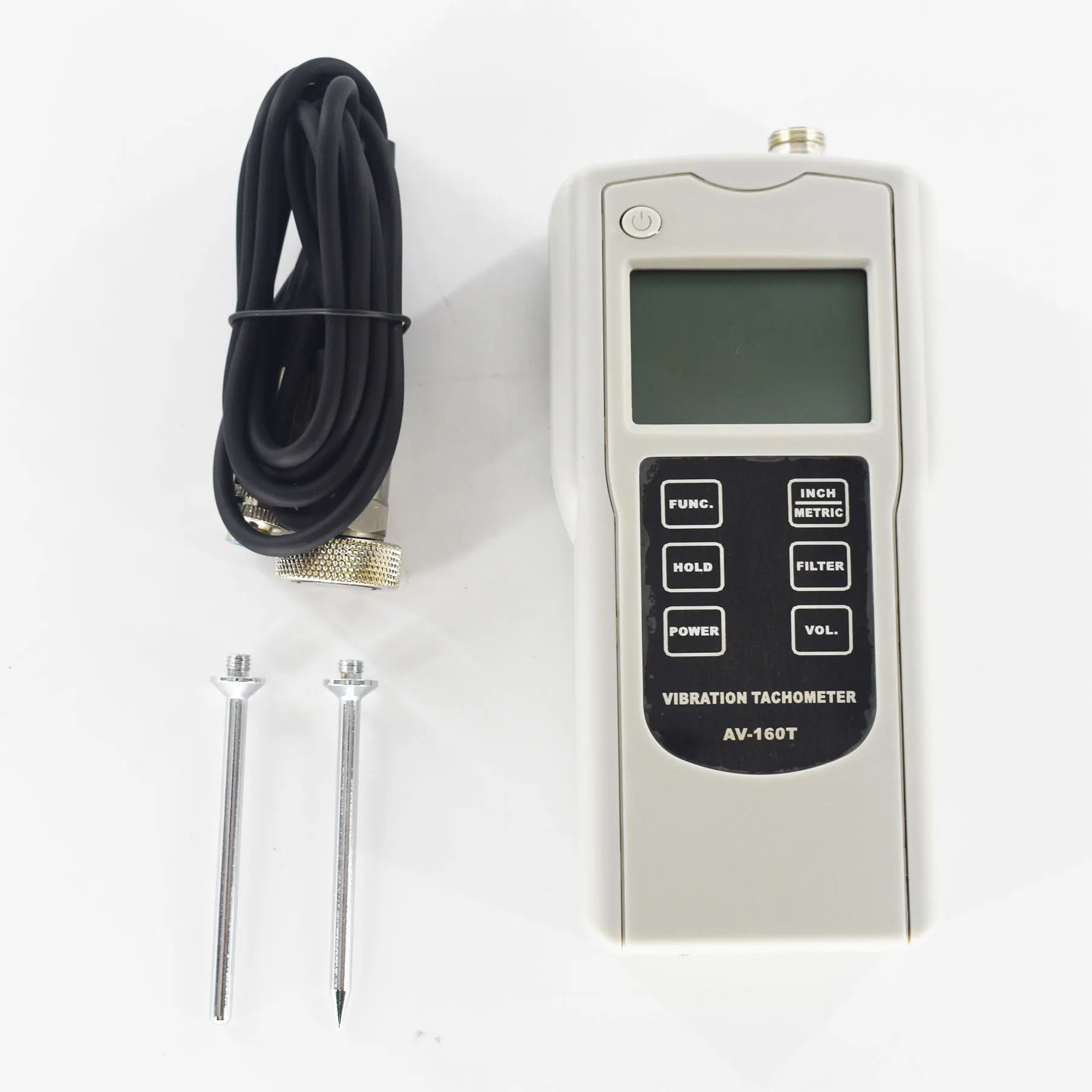 

Portable Digital Vibration Tachometer Vibration Meter AV-160T Can Measure Rotation rate RPM(r/min) & Frequency Hz