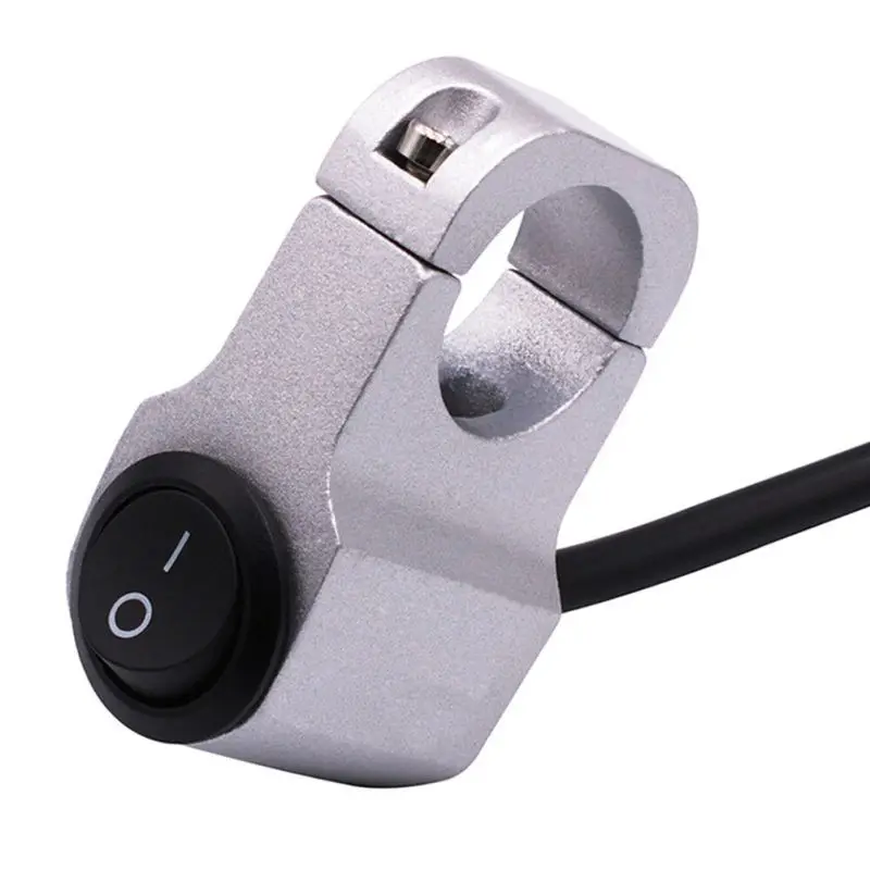 

New and High Quality Multiple Protection Waterproof 1PCS Motorcycle Aluminum Alloy Switch-Silver