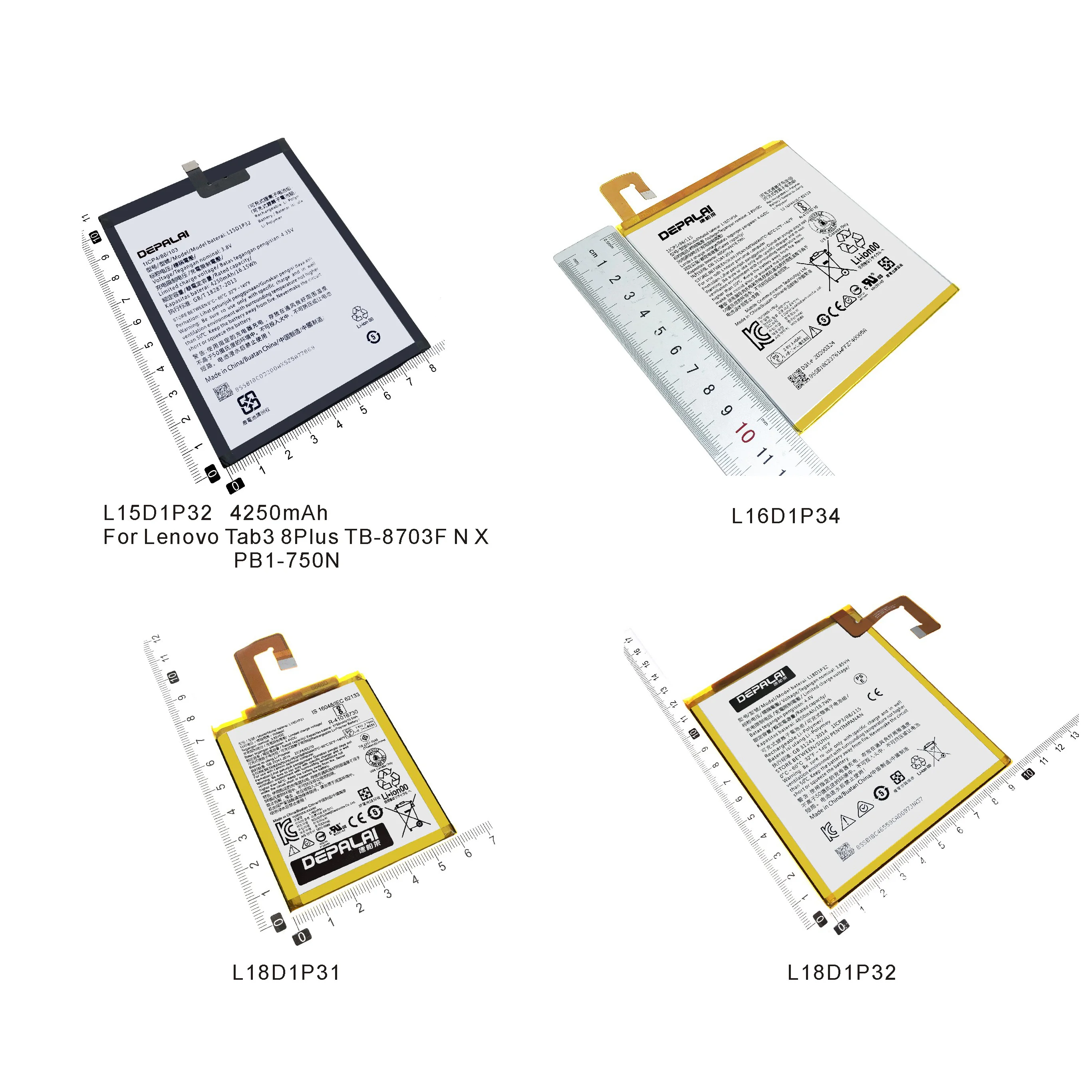 L15D1P32 L16D1P34 L18D1P31 L18D1P32 батарея для Lenovo Tab3 8 плюс TB 8703F/N PB1 750N Tab4 8504N планшет M10 X605L