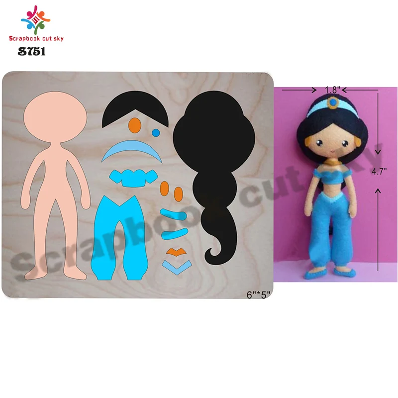 

princess cutting die Scrapbook cut sky & steel wooden dies Compatible with most machines S751