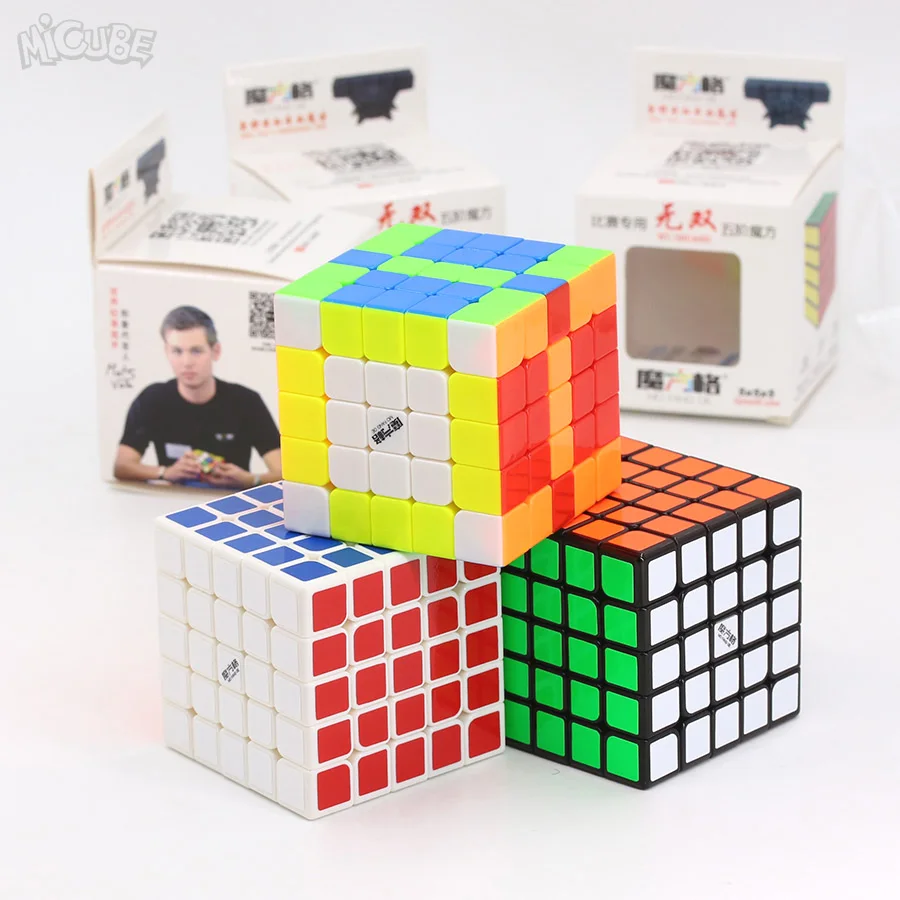 Волшебные кубики Qiyi Mofangge Wushuang 5x5x5 скоростной пазл для соревнований 5x5 квадратные