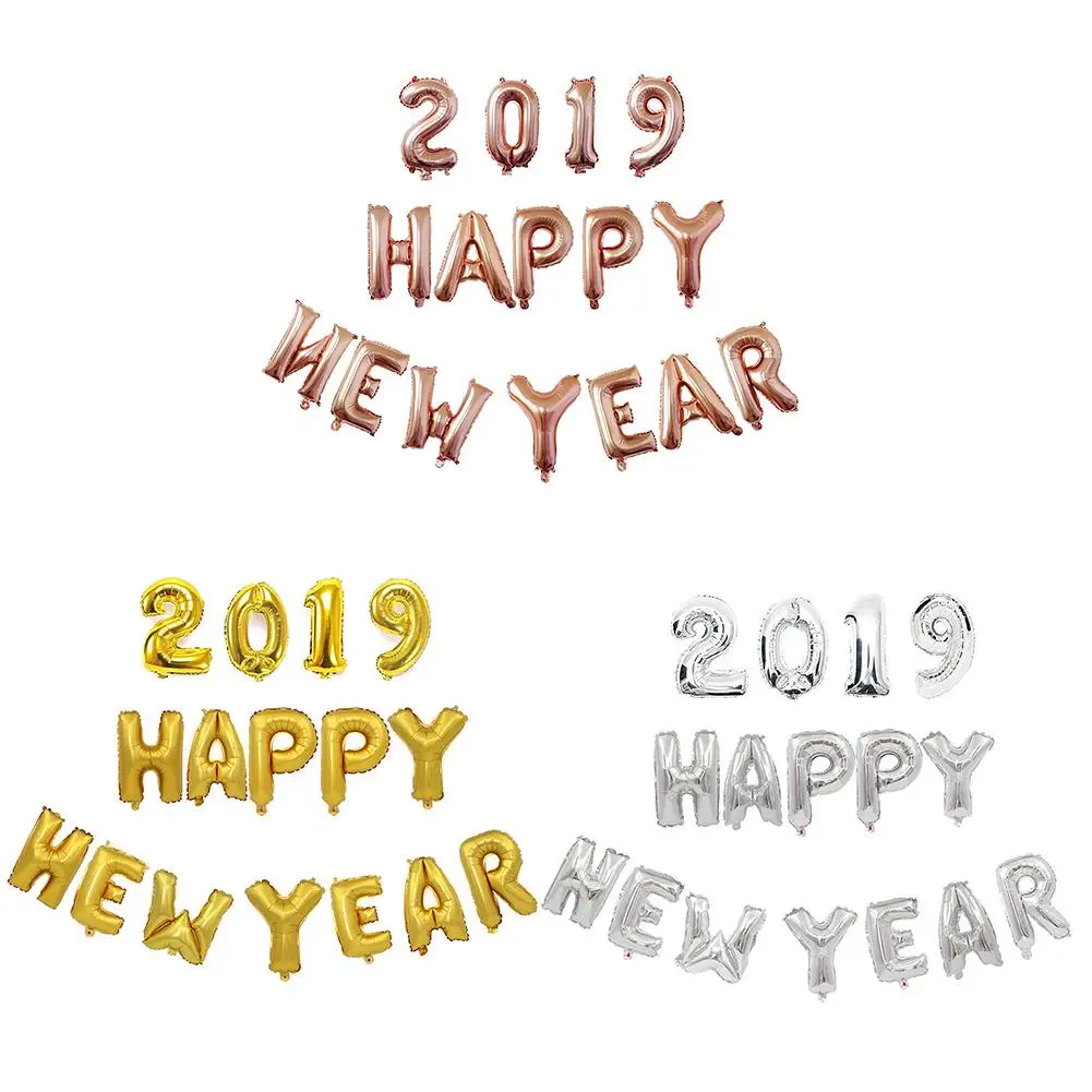С Новым Годом 2019 набор воздушных шаров Украшение Вечерние | Дом и сад