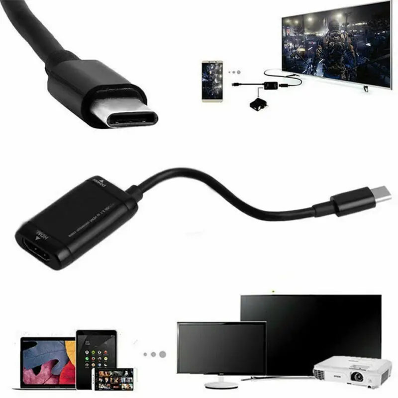 Мини-usb 3,1 type C к HDMI HD ТВ кабель 1080P адаптер конвертер для MHL Android телефон планшет