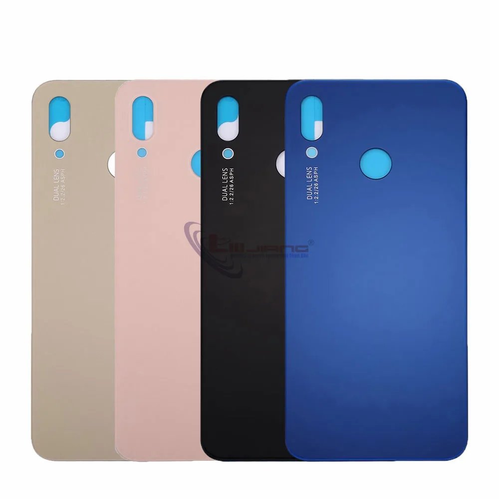 Новый корпус для Huawei P20 Lite крышка аккумулятора Задняя стеклянная корпуса Сменный