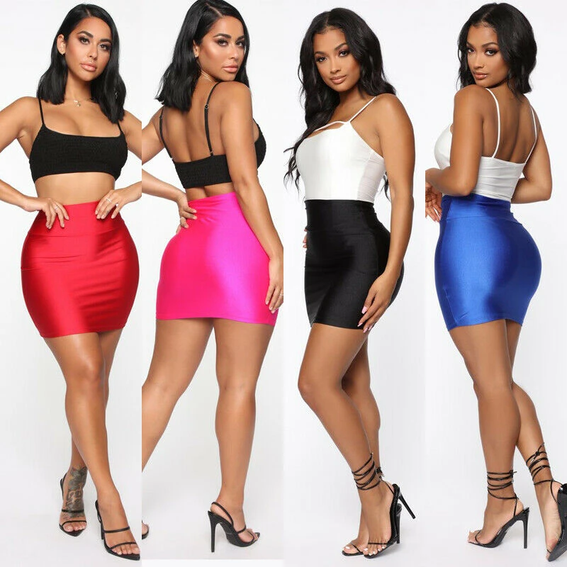 New Micro Mini Skirts Women Summer Balck Sexy Womens Skirts Casual Package Hip Short Skirt Women Party Female Skirt Streetwear