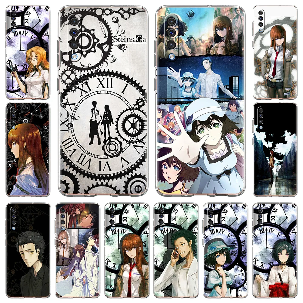 

Steins Gate Okabe Anime Manga Phone Case For Samsung Galaxy A50 A70 A20 A30 A40 A20E A10 A10S A20S A02S Luxury Clear Soft Cover