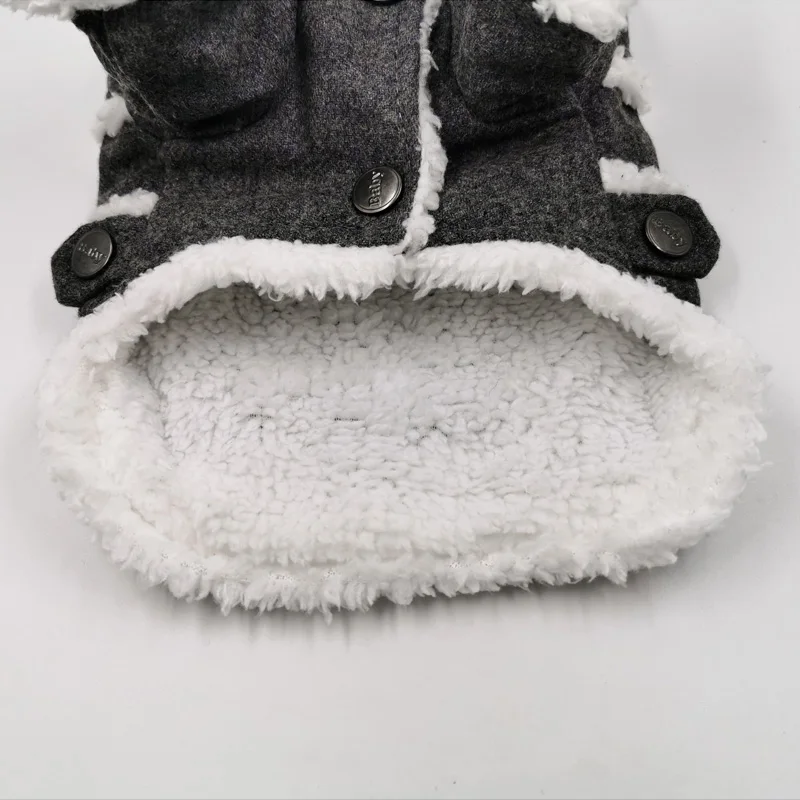 Одежда для маленьких собак осенне-зимняя теплая куртка щенков мягкая флисовая