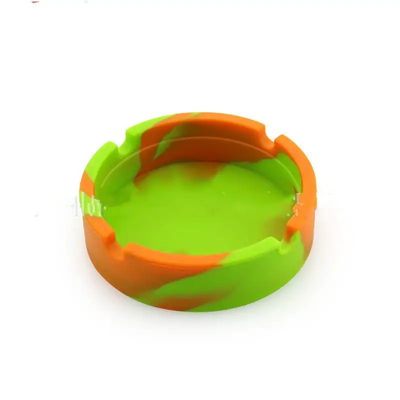 

Silicone Ashtray Light Circular Ashtray NewSmoke Convenient Cigarette Case Creative Ashtrays