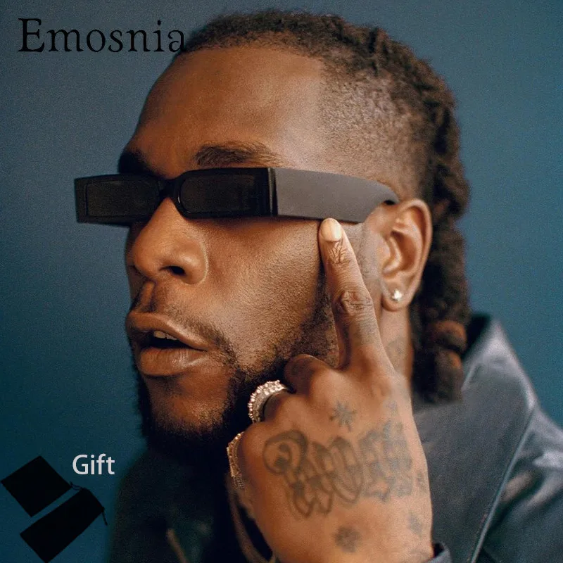

Emosnia 2021 Retro Small Rectangle Sunglasses Women Men Hip Hop Fashion Sun Glasses Women Vintage Steampunk Shades Eyewear UV400