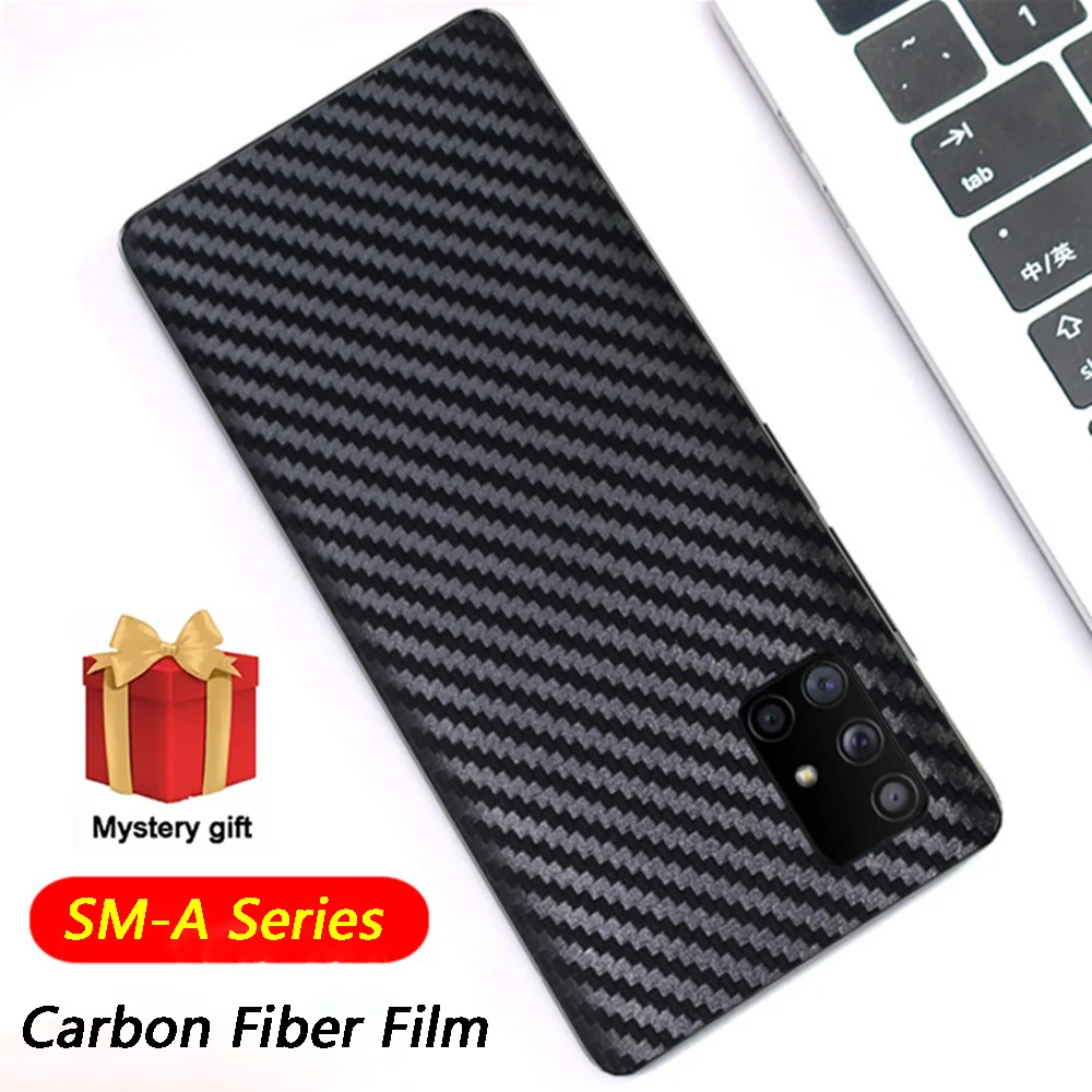 

New 3D Carbon Fiber Back Film For Samsung Galaxy A20S A30S A40S A50S A70S A52 A51 A71 A20 A30 A40 A50 A60 A70 A80 A90 Stickers