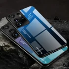 Чехол для телефона из закаленного стекла для Samsung Galaxy m52 m 52 5G, защитный чехол для Samsung S22 Ultra S20 S21 S22 21 Plus s 22 21, чехол