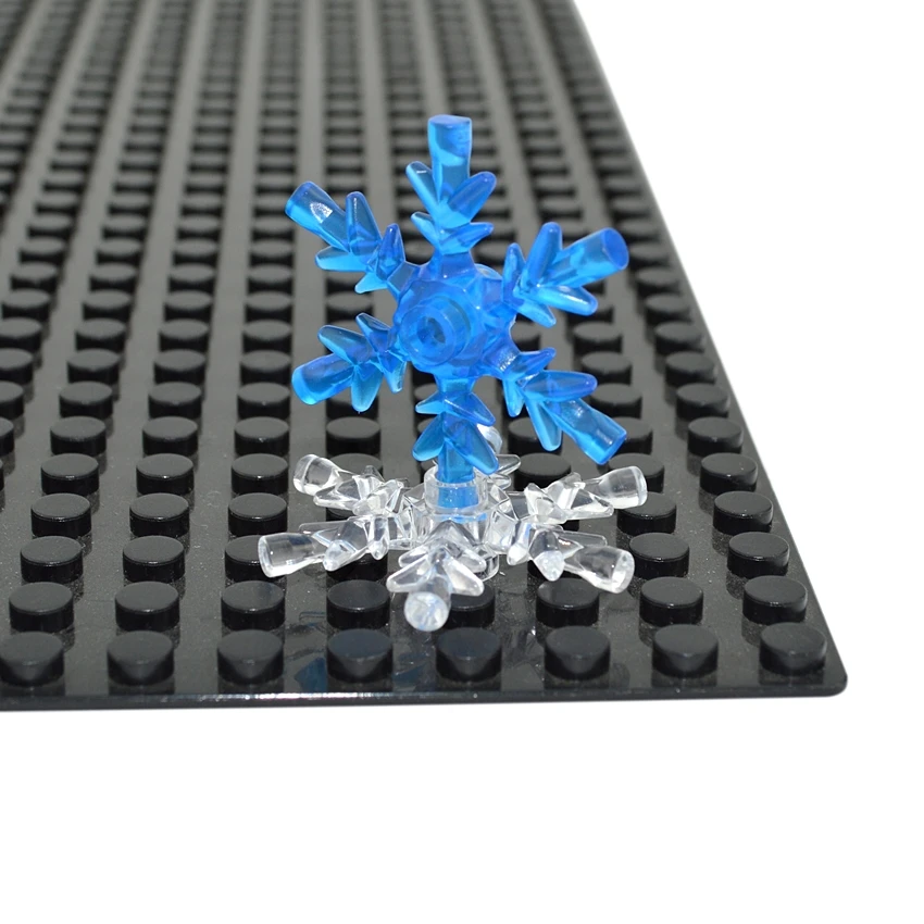 

4x4 Ice Crystal Snowflake Bricks City Street View 42409 DIY Enlighten Building Block Brick Compatible With Assembles Particles