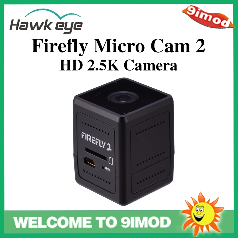 

Hawkeye Firefly Micro Action Cam 2 Mini FPV Camera HD 2.5K Waterproof Diagonal 160 Degree for RC Racing Drone Aerial Photography