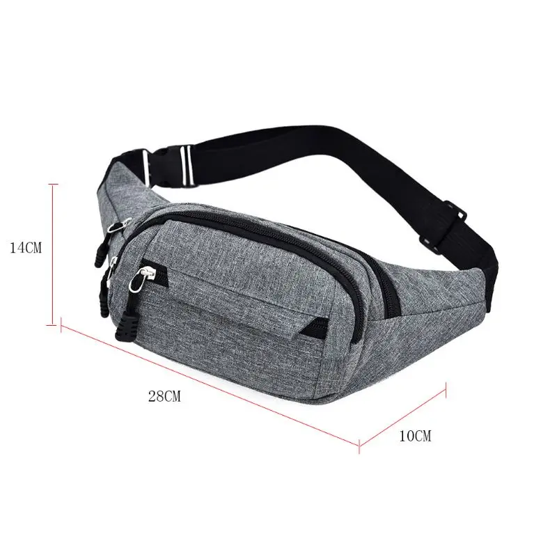 

Unisex Nylon Fanny Pack Waist Bum Belt Chest Phone Pouch Hiking Sports Shoulder Bag Crossbody