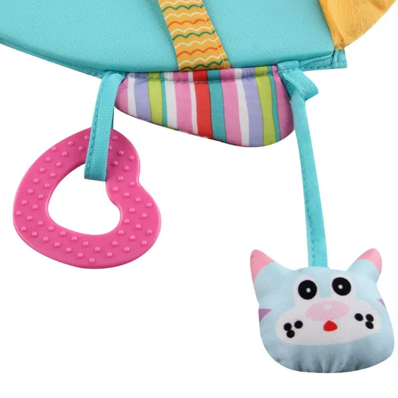 Espejo retrovisor de coche para beb&eacute;, juguete colgante de felpa, mordedor, dentici&oacute;n, seguro, relleno, asiento de coche para reci&eacute;n nacido, cuidado infantil, suave-1