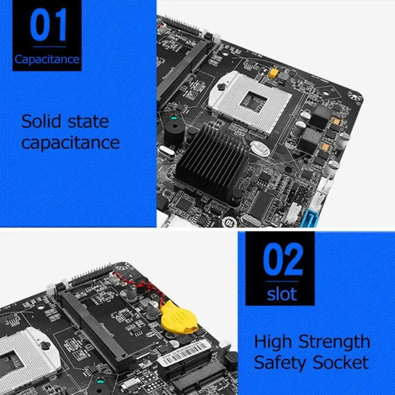 HM55 PGA988 Настольный ПК материнская плата DDR3 SATA II Mini ITX для Мини хост/HTPC/рекламная