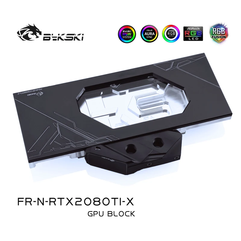 Bykski FR N RTX2080TI X водный блок бронежилет с цифровым термометром для основателя Nvida