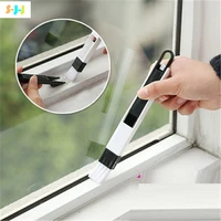 2 in 1 polished window track home kitchen window groove keyboard cleaning brush dust shovel new style cleaning brush tools