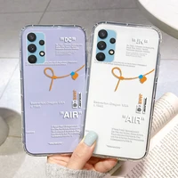 a32 case fashion tides brand clear case for samsung a32 a 32 a42 a40 a41 a31 a30 a10 a02 a01 a10e a11 a22 a82 a10s cases cover
