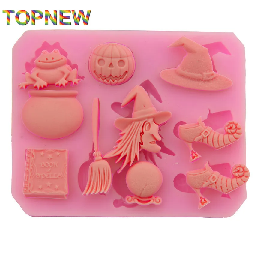 

Силиконовая форма для мастики на Хэллоуин, инструменты для украшения торта, жаропрочная посуда, Кулинария, кухонные аксессуары 2793