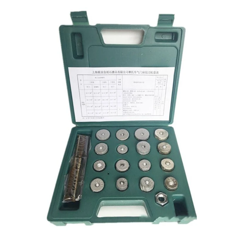 

V alve Seat Reamer Motorcycle V alve Repair Displacement Cutters V alve Tool Set W0YD