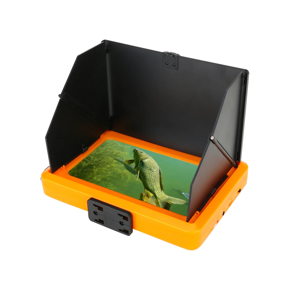 Скидка 7 Inch1200TVL Рыболокаторы подводная рыбалка Камера монитор 10 шт. светодиодный Ночное видение Металл колеса Камера для рыбалки