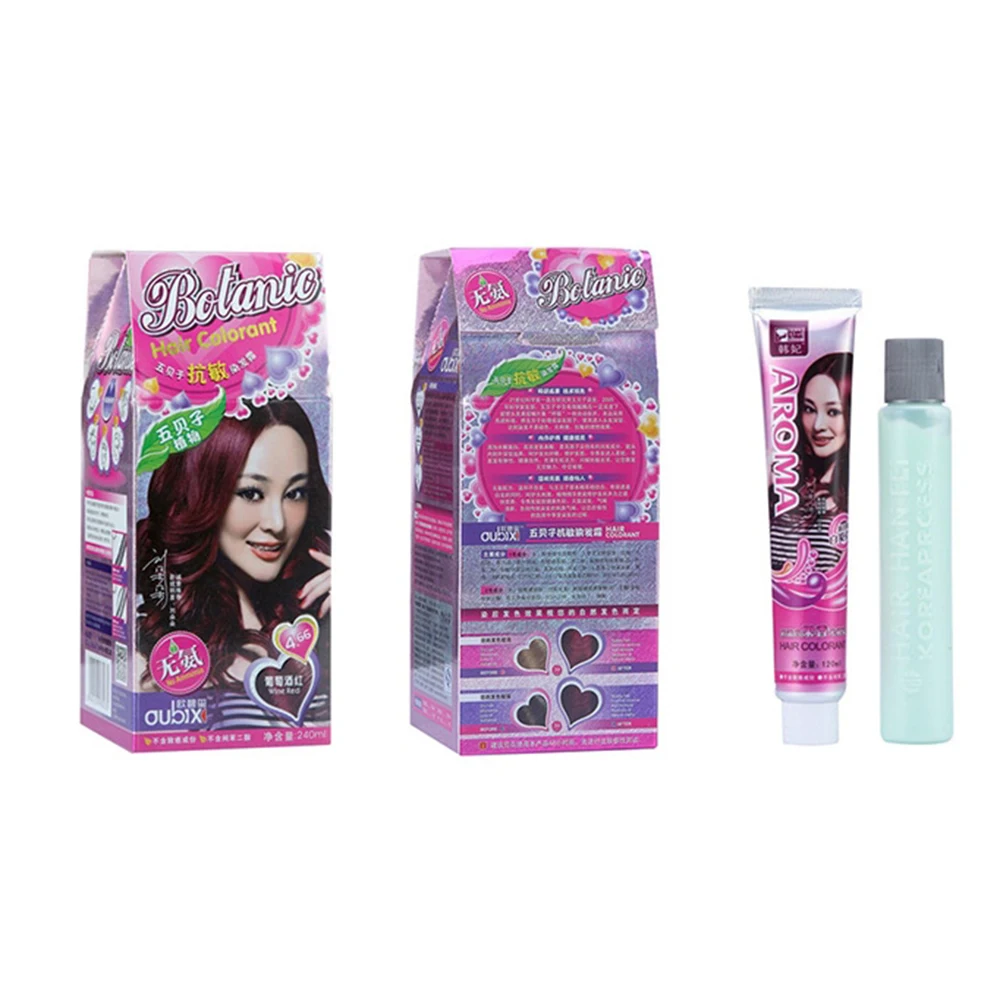 10 видов цветов полный богатый полуперманентный крем для волос Профессиональный