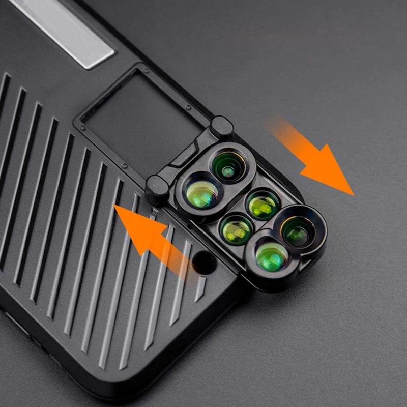 Чехол для iPhone X 7/8 Plus комплект объективов телефона 2X телеобъектив 10X 20X