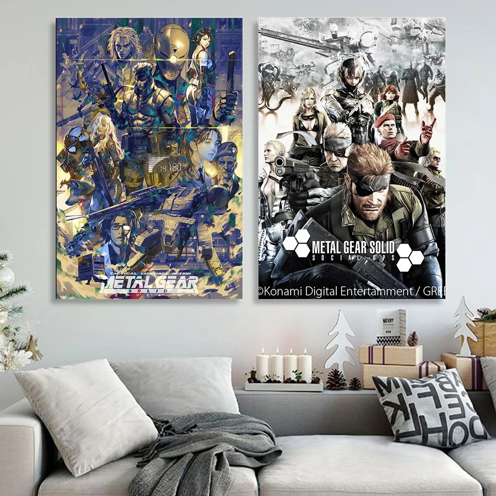 

Metal Gear Solid MGS Video Game Posters And Prints Canvas Art Painting Modern Wall Pictures For Living Room Bedroom Home Decor